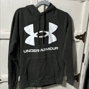 Under Armour Charcoal Hoodie with White Logo